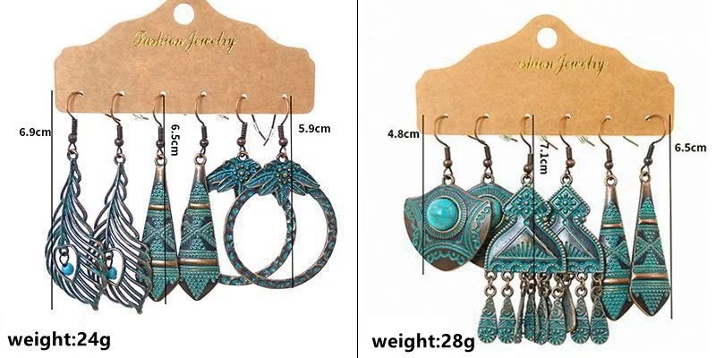 Bohemian Earring 2021 Trend Ethnic Style Vintage Alloy Carving Boho Earring Sets For Women Jewelry
Bohemian Earring 2021 Trend Ethnic Style Vintage Alloy Carving Boho Earring Sets For Women Jewelry
