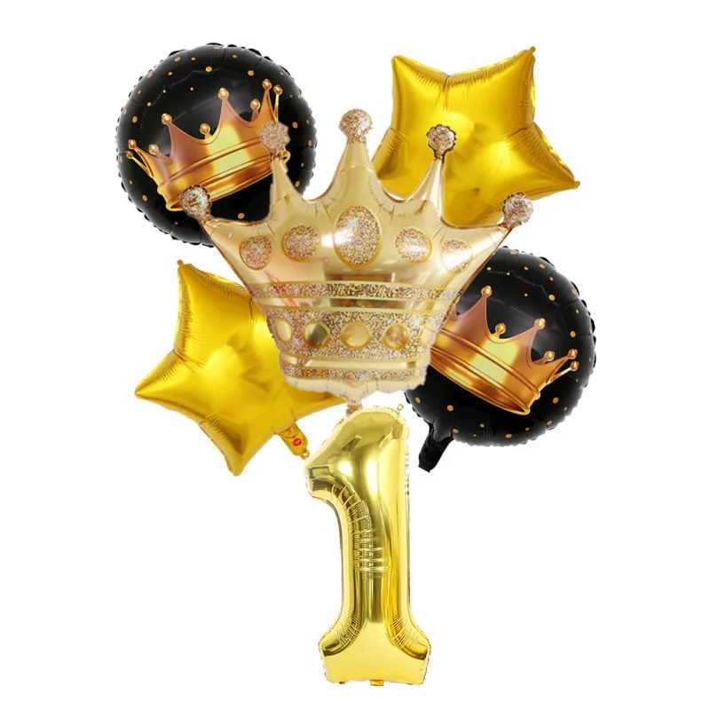 Children's Birthday Party Decoration 6 Pieces of Big Crown Five-star Digital Aluminum Film Balloon Combination
Children's Birthday Party Decoration 6 Pieces of Big Crown Five-star Digital Aluminum Film Balloon Combination