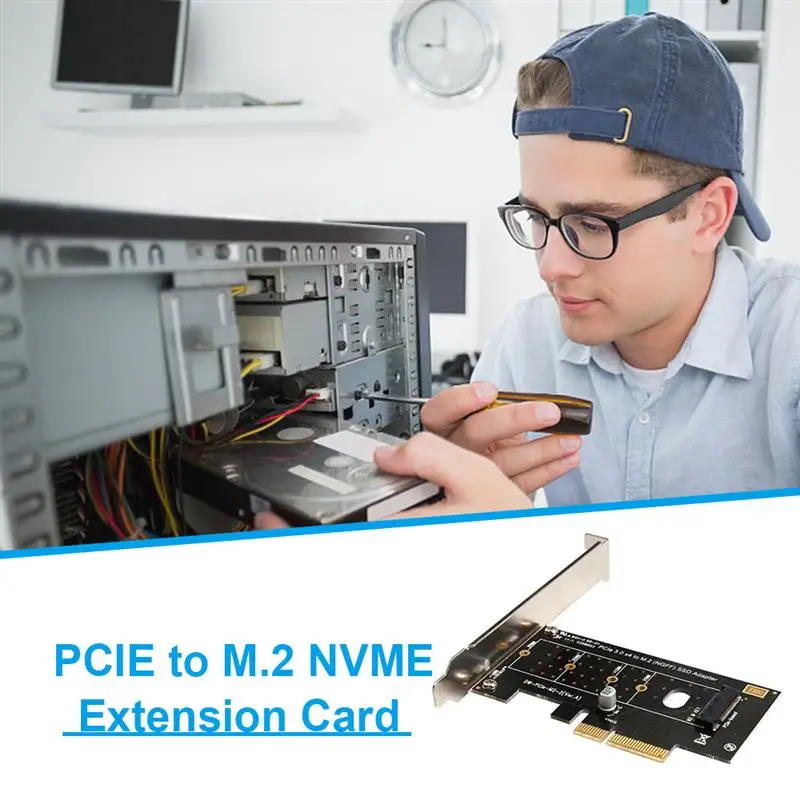 NVME M.2 to PCIE3.0X4 PCI-E Riser Card High Speed Extension PCI Express Card M Key Interface NGFF SSD Converter Adapter 
NVME M.2 to PCIE3.0X4 PCI-E Riser Card High Speed Extension PCI Express Card M Key Interface NGFF SSD Converter Adapter