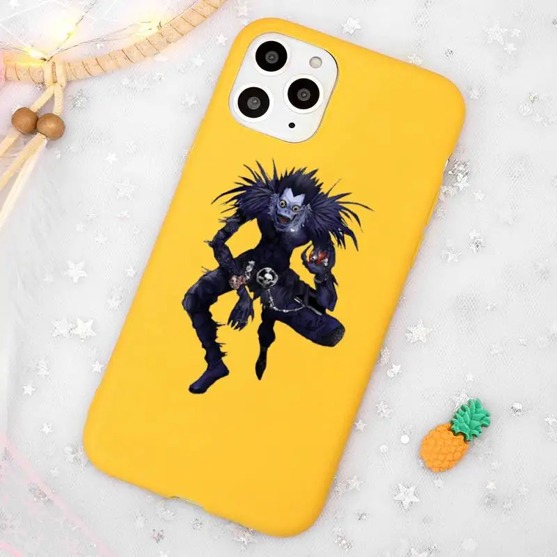 anime Death Note Phone Case Candy Color Yellow for iPhone 11 12 pro XS MAX 8 7 6 6S Plus X 5S SE 2020 XR
anime Death Note Phone Case Candy Color Yellow for iPhone 11 12 pro XS MAX 8 7 6 6S Plus X 5S SE 2020 XR