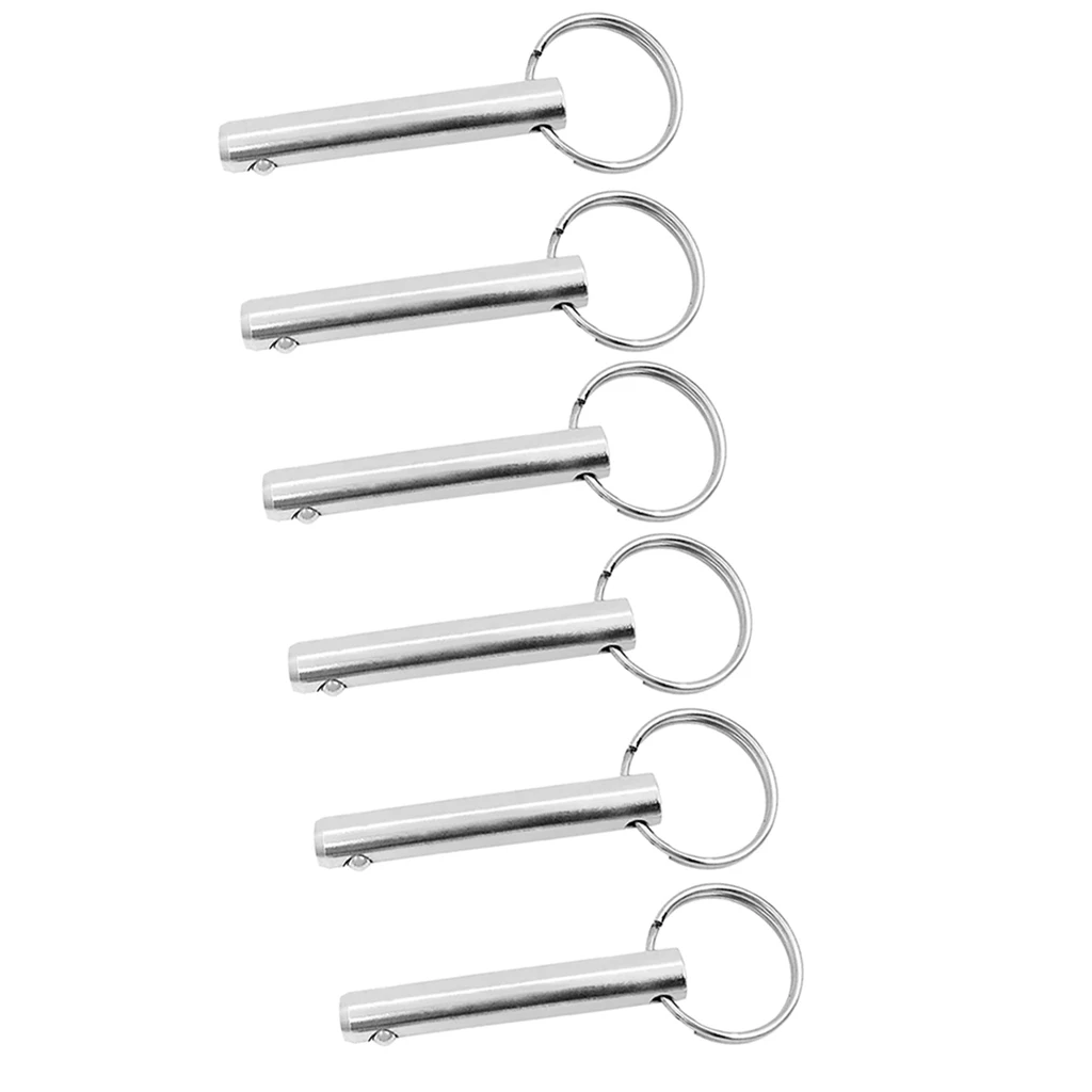 6 Packs Quick Release Pin Bimini Top Pins 3/8inch Diameter, with Ring 316 Stainless Steel, Marine Hardware, 2.76inch Lengh
6 Packs Quick Release Pin Bimini Top Pins 3/8inch Diameter, with Ring 316 Stainless Steel, Marine Hardware, 2.76inch Lengh