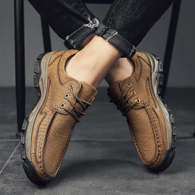 2020 NEW Fashion Leather Men Casual Shoes Luxury Brand Mens Breathable Slip on Black Driving Shoes
2020 NEW Fashion Leather Men Casual Shoes Luxury Brand Mens Breathable Slip on Black Driving Shoes