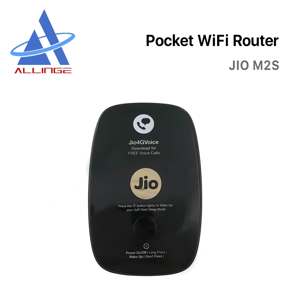 ALLINGE Unlocked JIO fi JIO M2 Portable Mobile Wireless Modem Mini 4G LTE Wifi Sharing Simcard Router 2300mAh Outdoor Hotspot
ALLINGE Unlocked JIO fi JIO M2 Portable Mobile Wireless Modem Mini 4G LTE Wifi Sharing Simcard Router 2300mAh Outdoor Hotspot