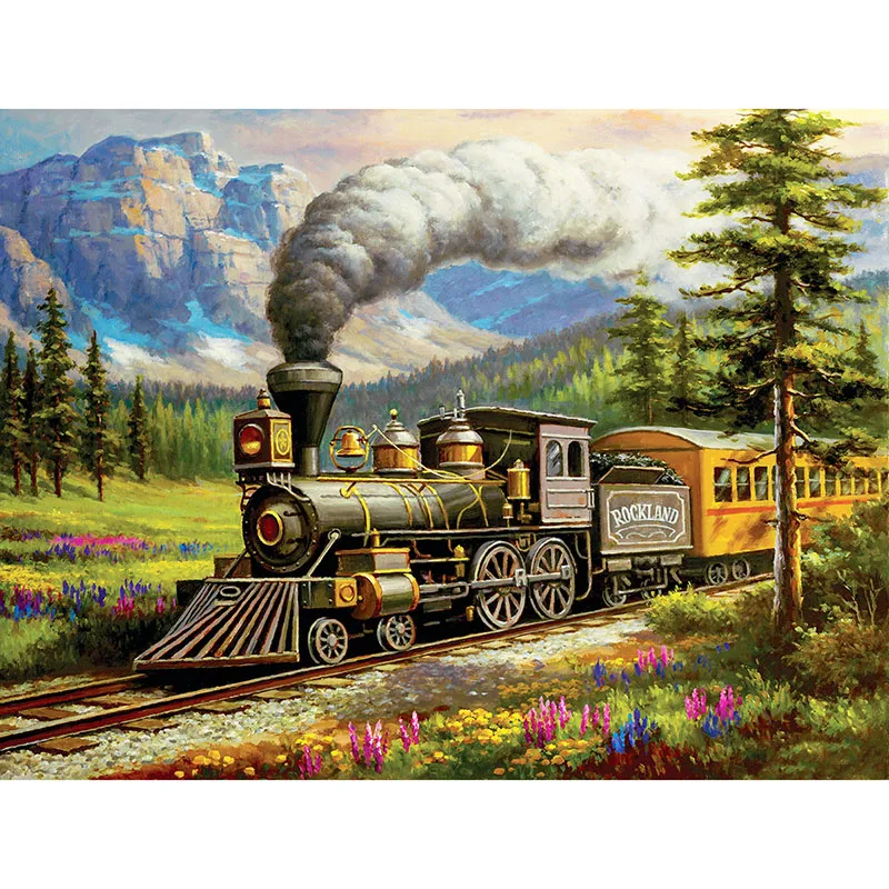 Full Square/Round Drill Diamond Painting "ROCKLAND Steam Train" 3D Embroidery Cross Stitch Mosaic Rhinestone Home Decoration GT
Full Square/Round Drill Diamond Painting "ROCKLAND Steam Train" 3D Embroidery Cross Stitch Mosaic Rhinestone Home Decoration GT