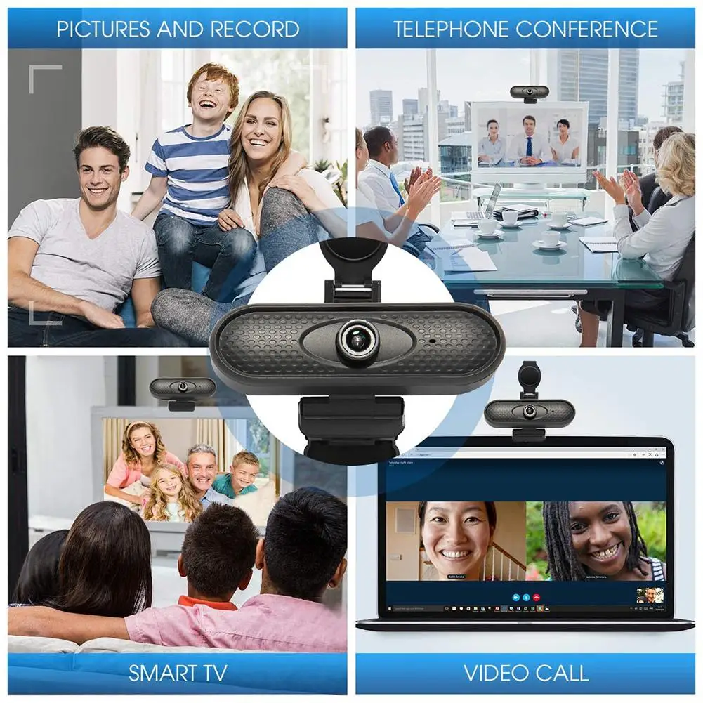 1080P Webcam USB HD Web cam Built-in HD Microphone Web Camera for Online Teaching Widescreen Video Camera Accessories
1080P Webcam USB HD Web cam Built-in HD Microphone Web Camera for Online Teaching Widescreen Video Camera Accessories