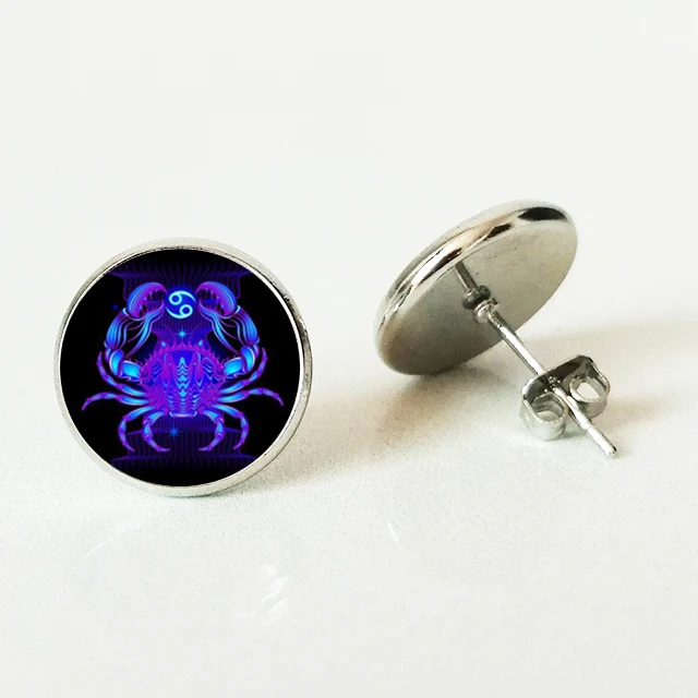 XHDBNEW Zodiac Sign Stud earring 12 Constellation Leo Virgo Libra Scorpio Sagittarius earring Holder Birthday
XHDBNEW Zodiac Sign Stud earring 12 Constellation Leo Virgo Libra Scorpio Sagittarius earring Holder Birthday