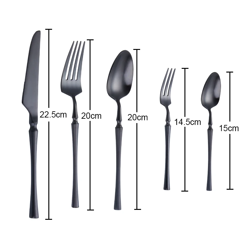 Black Cutlery Set Stainless Steel Tableware 5 Pcs Dishwasher Safe Dinnerware Fork Knife Spoon for Wedding Flatware Dropshipping
Black Cutlery Set Stainless Steel Tableware 5 Pcs Dishwasher Safe Dinnerware Fork Knife Spoon for Wedding Flatware Dropshipping