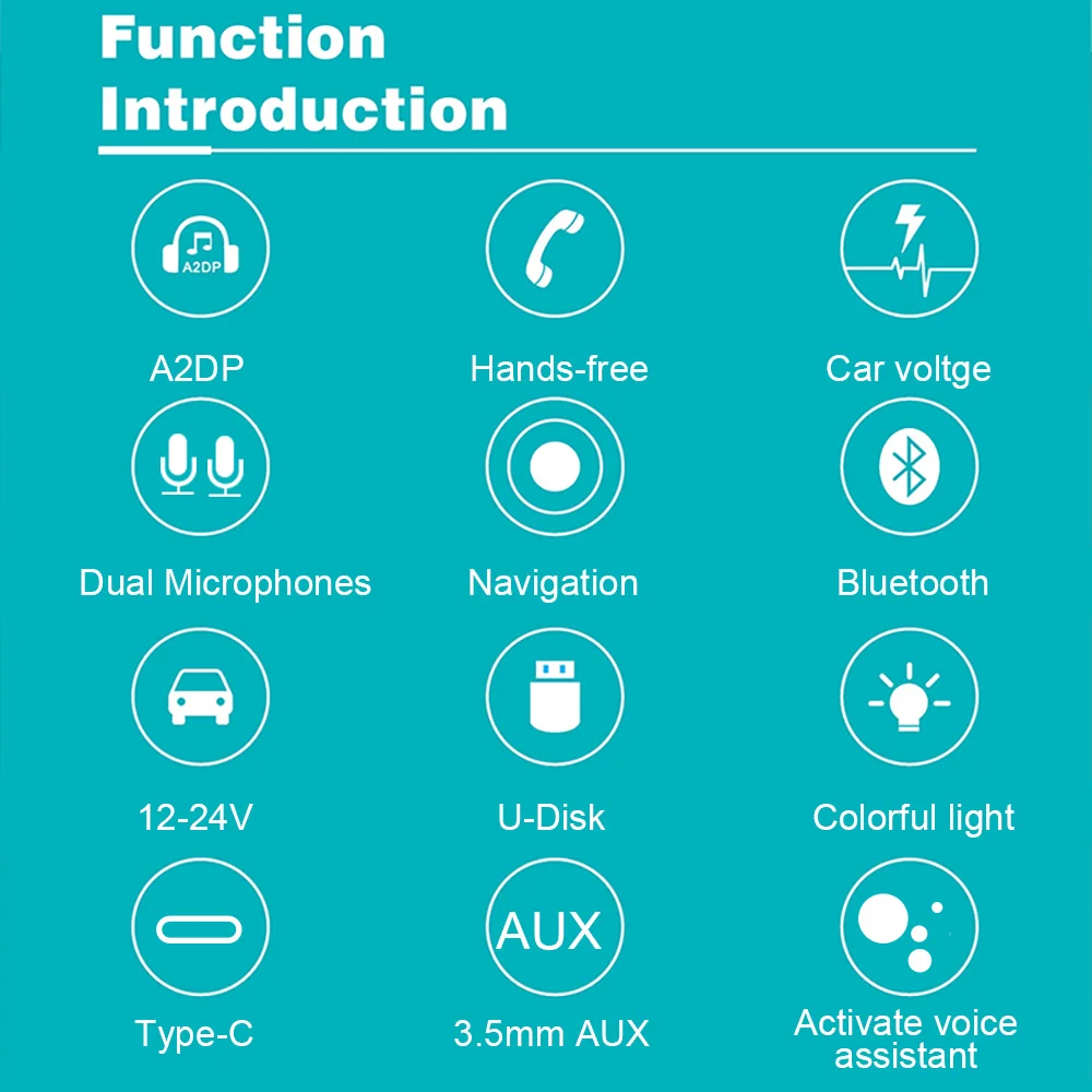 FM Transmitter Car charger Handsfree Voice Assistant Bluetooth adapter Car MP3 Player Car radio FM Modulator
FM Transmitter Car charger Handsfree Voice Assistant Bluetooth adapter Car MP3 Player Car radio FM Modulator
