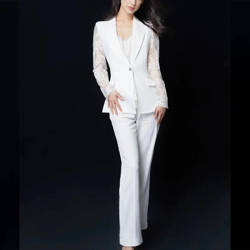 Women office Pant Suit Single Button Full Sleeve Blazers Jacket+Wide leg Pant Two Pieces Set Lady Outfits Work Clothes
Women office Pant Suit Single Button Full Sleeve Blazers Jacket+Wide leg Pant Two Pieces Set Lady Outfits Work Clothes