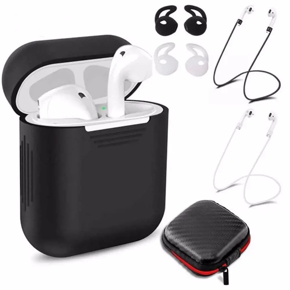 6pcs/set Cases Lanyard Carabiner Protective Case For AirPods Headphone Silicone Cover For Air Pods 2 Case Dustproof Storage Box
6pcs/set Cases Lanyard Carabiner Protective Case For AirPods Headphone Silicone Cover For Air Pods 2 Case Dustproof Storage Box