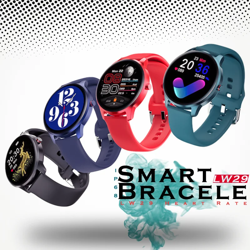 LW29 Heart Rate/Blood Pressure Monitoring Smart Watch IP68 Waterproof Men's And Women's Tracker Smart Bracelet 2021 Hot
LW29 Heart Rate/Blood Pressure Monitoring Smart Watch IP68 Waterproof Men's And Women's Tracker Smart Bracelet 2021 Hot