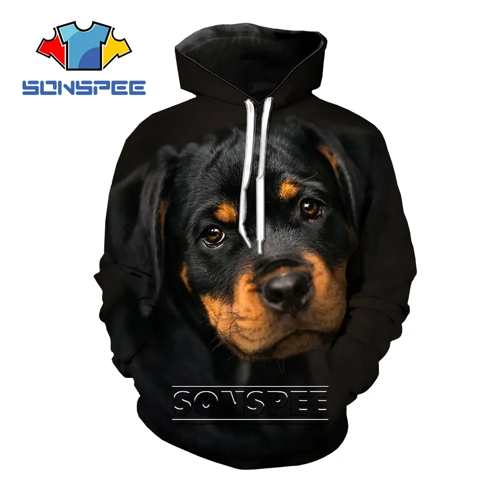 SONSPEE Animal Dog Rottweiler Hooded Hoodie Harajuku Black Sweatshirt 3D Print Men Women Long Sleeve Plus Size Man's Clothing
SONSPEE Animal Dog Rottweiler Hooded Hoodie Harajuku Black Sweatshirt 3D Print Men Women Long Sleeve Plus Size Man's Clothing