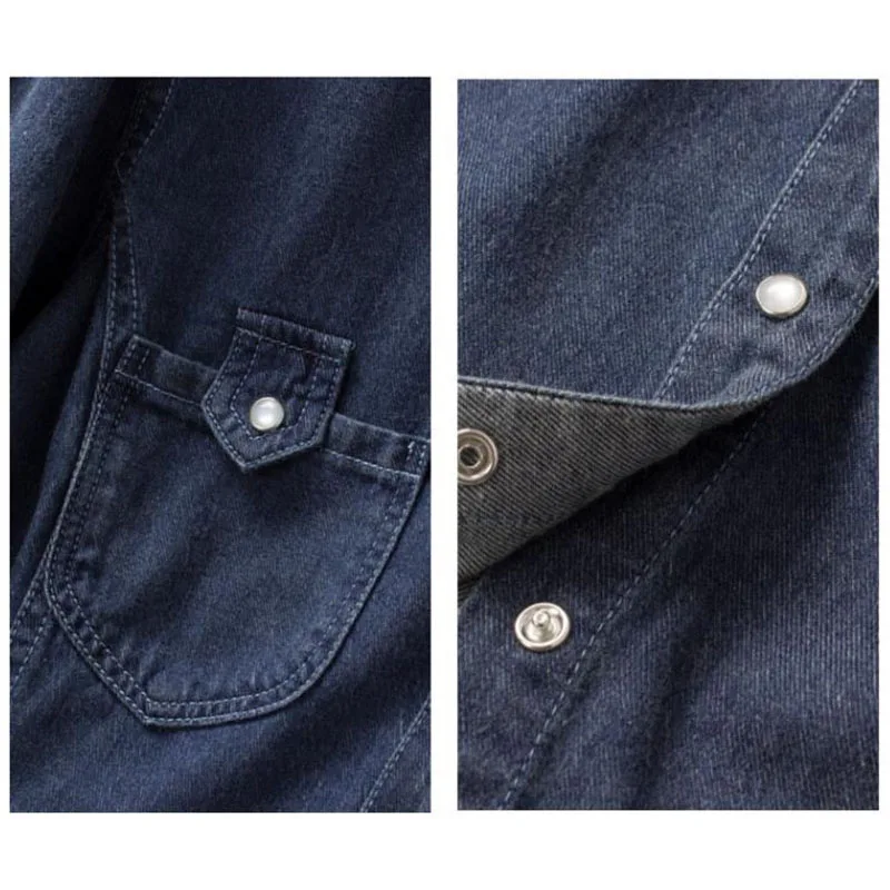 Europe Spring Autumn Dark Blue Denim Shirts Women Long Sleeve Regular Soft Street All Match Blouses Fashion Casual Clothing Tops
Europe Spring Autumn Dark Blue Denim Shirts Women Long Sleeve Regular Soft Street All Match Blouses Fashion Casual Clothing Tops