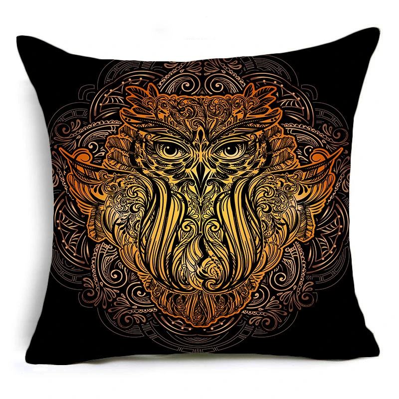 45*45cm Owl Pillowcase Animal Print Pattern Pillow Case Black Pillow Cover Living Room Home Decoration Sofa Decorative 1Piece
45*45cm Owl Pillowcase Animal Print Pattern Pillow Case Black Pillow Cover Living Room Home Decoration Sofa Decorative 1Piece