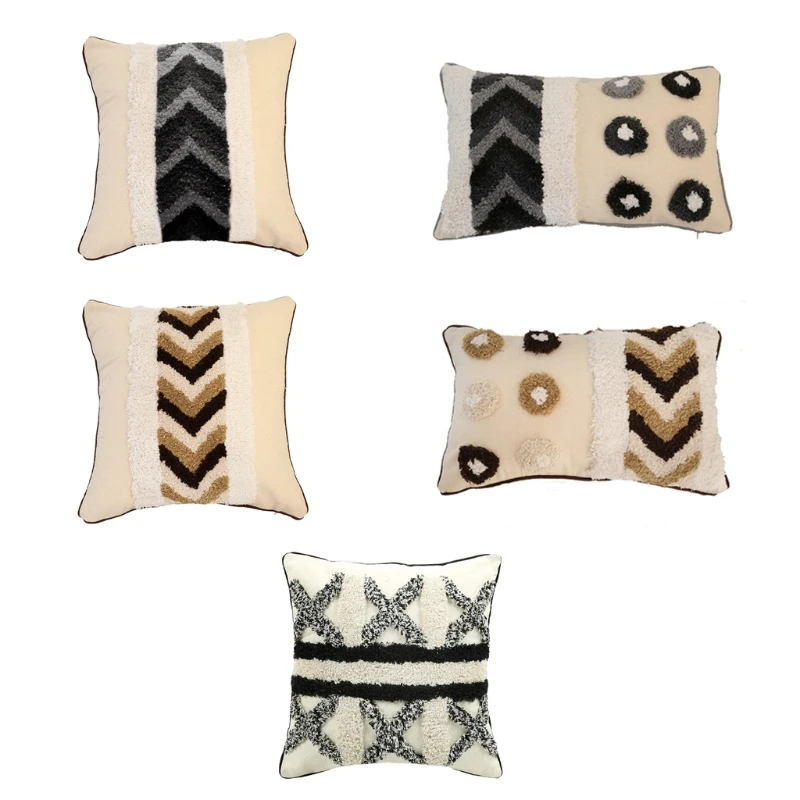 Tufted Boho Throw Pillow Cover Morocco Decorative Geometric Cushion Case Farmhouse Pillowcase for Couch Sofa Bedroom Living
Tufted Boho Throw Pillow Cover Morocco Decorative Geometric Cushion Case Farmhouse Pillowcase for Couch Sofa Bedroom Living