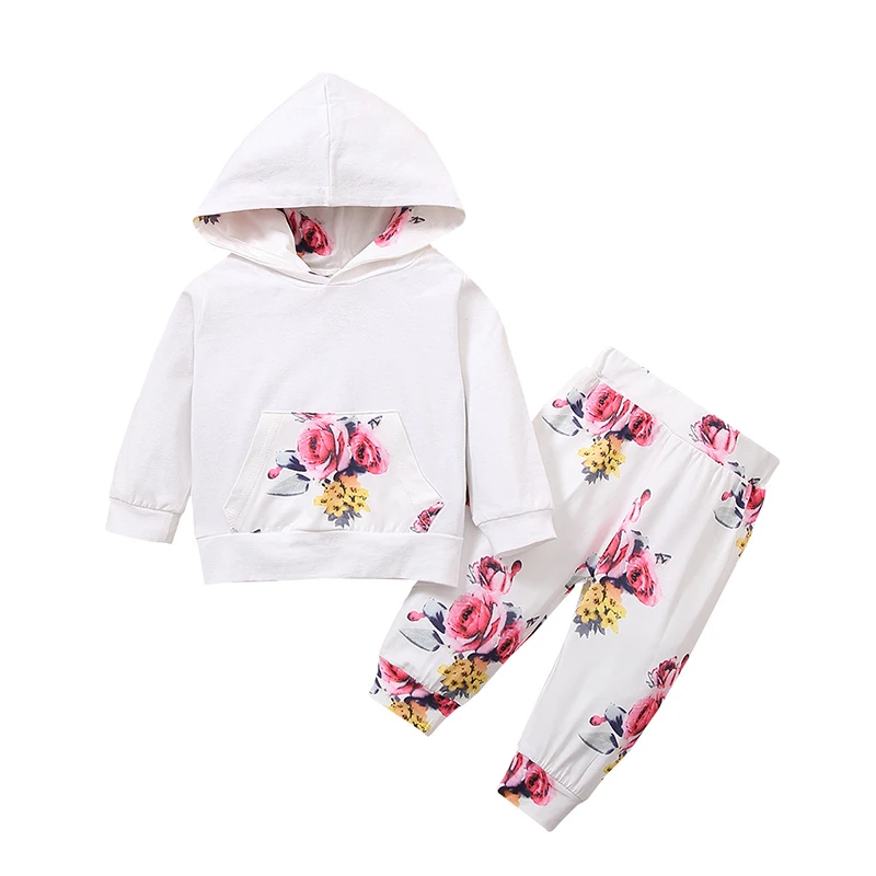 Floral Print Suit For Newborn Children Autumn Style Hooded Sweater Casual Suit Kids Girl's Outdoor Sports Sets
Floral Print Suit For Newborn Children Autumn Style Hooded Sweater Casual Suit Kids Girl's Outdoor Sports Sets