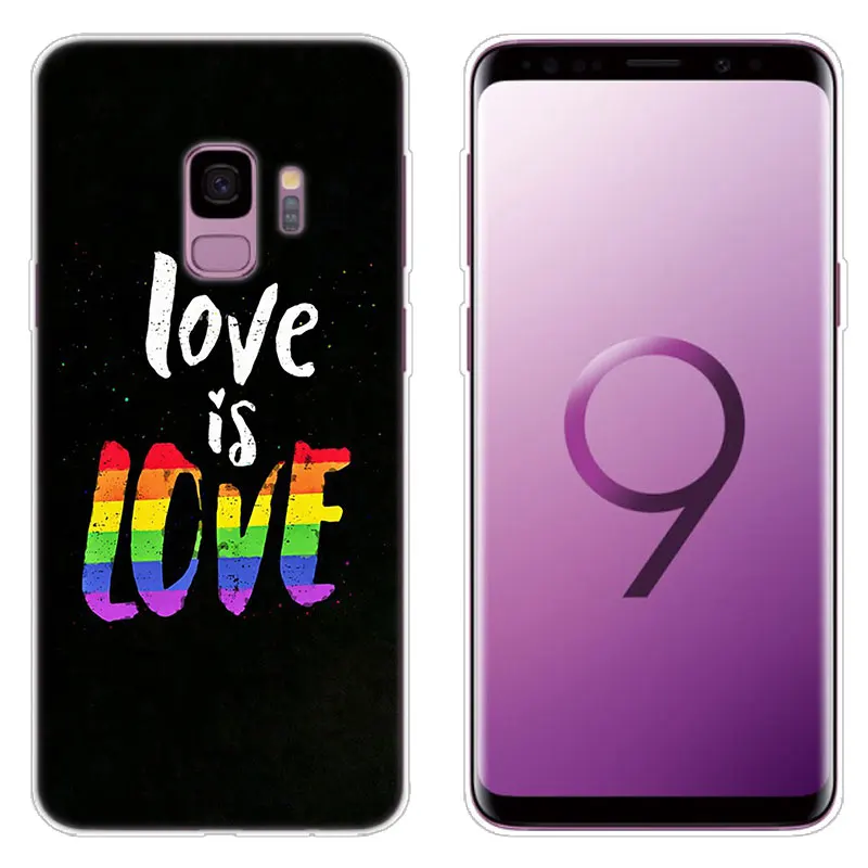 Силиконовый чехол Love Is ЛГБТ Радуга для Samsung Galaxy Note 10 Pro 9 8 M10 M20 M30 M40 S8 S9 S10 Plus 5G S6 S7 Edge S5