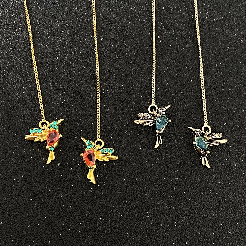 Unique Long Drop Earrings Bird Pendant Tassel Crystal Pendant Earrings for Women Jewelry Design Gifts 1 Pair
Unique Long Drop Earrings Bird Pendant Tassel Crystal Pendant Earrings for Women Jewelry Design Gifts 1 Pair