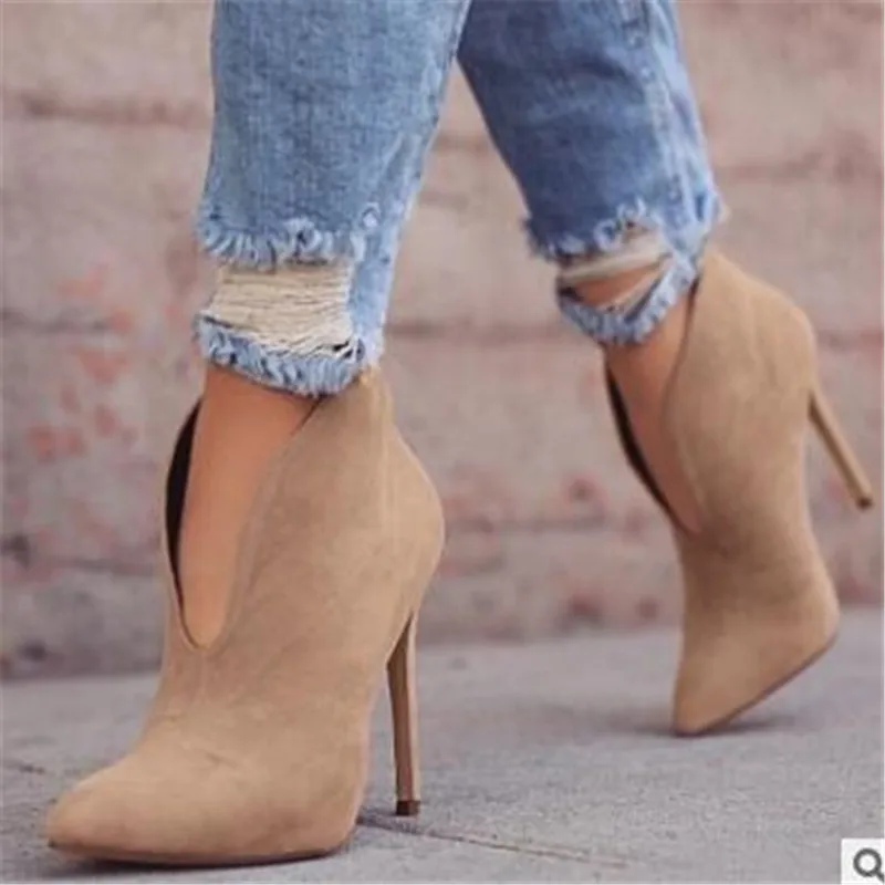 Women shoes High Heeled Pointed toe Stiletto Heel Fashion martin Boots Winter Autumn Sexy ankle boots size 35-43
Women shoes High Heeled Pointed toe Stiletto Heel Fashion martin Boots Winter Autumn Sexy ankle boots size 35-43