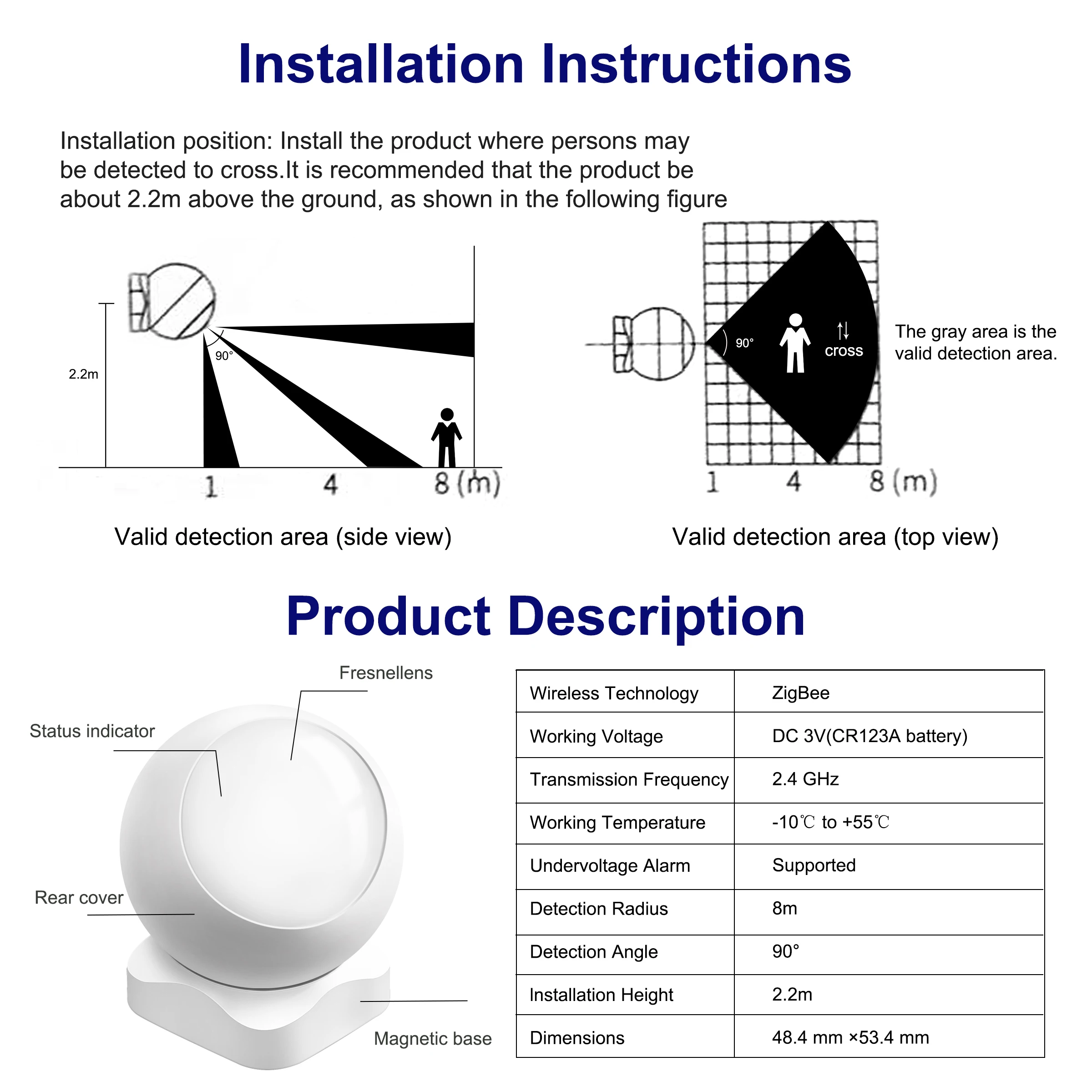 Tuya ZigBee Motion Detector, Smart PIR Motion Sensor, Home Security Infrared Human Body Detector, Works with Smart Life App
Tuya ZigBee Motion Detector, Smart PIR Motion Sensor, Home Security Infrared Human Body Detector, Works with Smart Life App