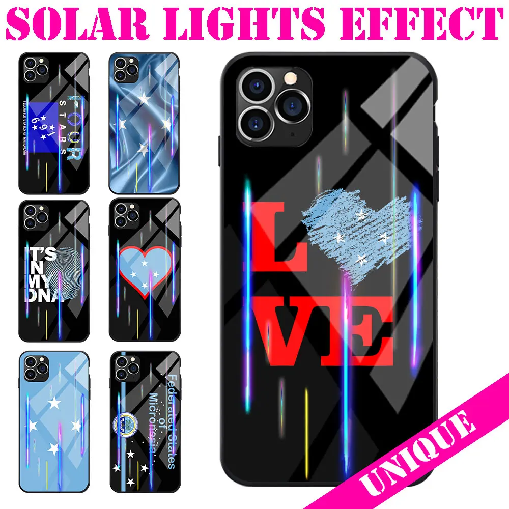 Polar Effect Tempered Glass TPU Phone Case For iPhone 6 7 8 S XR X Plus 11 Pro Max SE 2020 Federated States of Micronesia Flag
Polar Effect Tempered Glass TPU Phone Case For iPhone 6 7 8 S XR X Plus 11 Pro Max SE 2020 Federated States of Micronesia Flag