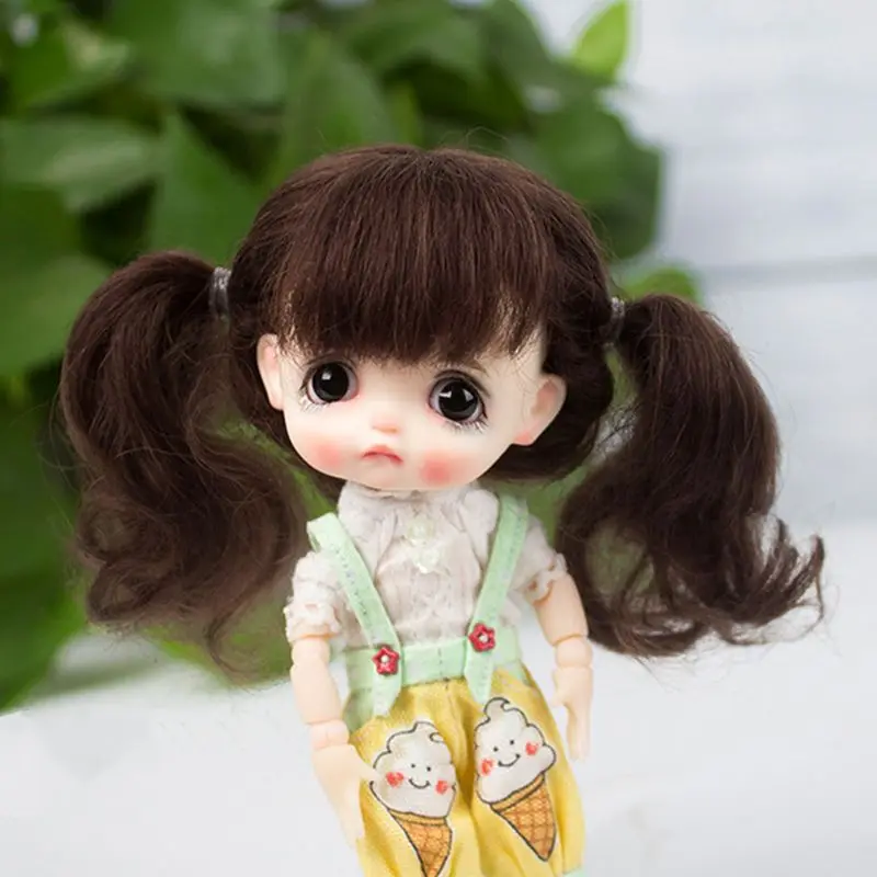 Lovely Ponytail 1/8 Doll Wig Soft Fiber Bob Hair for 14-15cm Head Circumference Girl Dolls Accessories
Lovely Ponytail 1/8 Doll Wig Soft Fiber Bob Hair for 14-15cm Head Circumference Girl Dolls Accessories