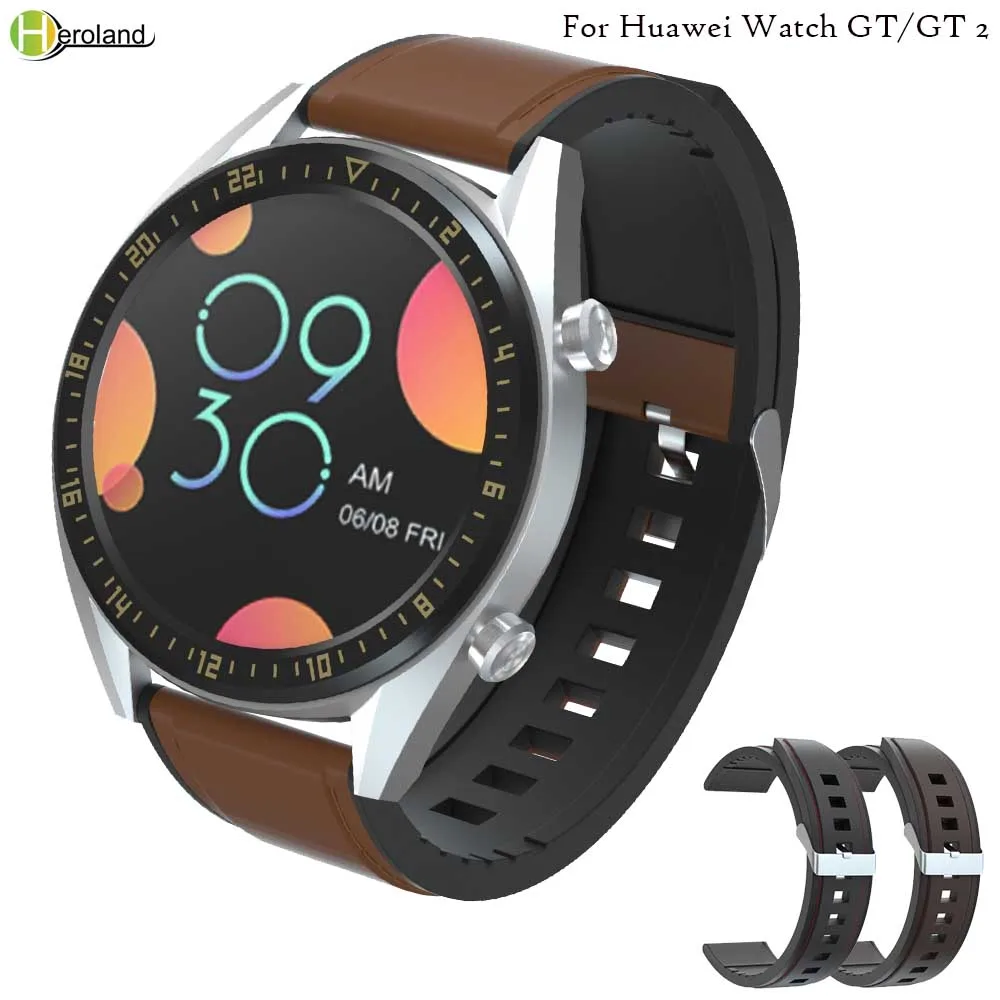 22 мм ремешок для часов Huawei Watch GT/GT 2 46 мм/42 мм ремешок для часов Силиконовый + кожаный браслет для HUAWEI honor magic Серебряная Пряжка
22 мм ремешок для часов Huawei Watch GT/GT 2 46 мм/42 мм ремешок для часов Силиконовый + кожаный браслет для HUAWEI honor magic Серебряная Пряжка