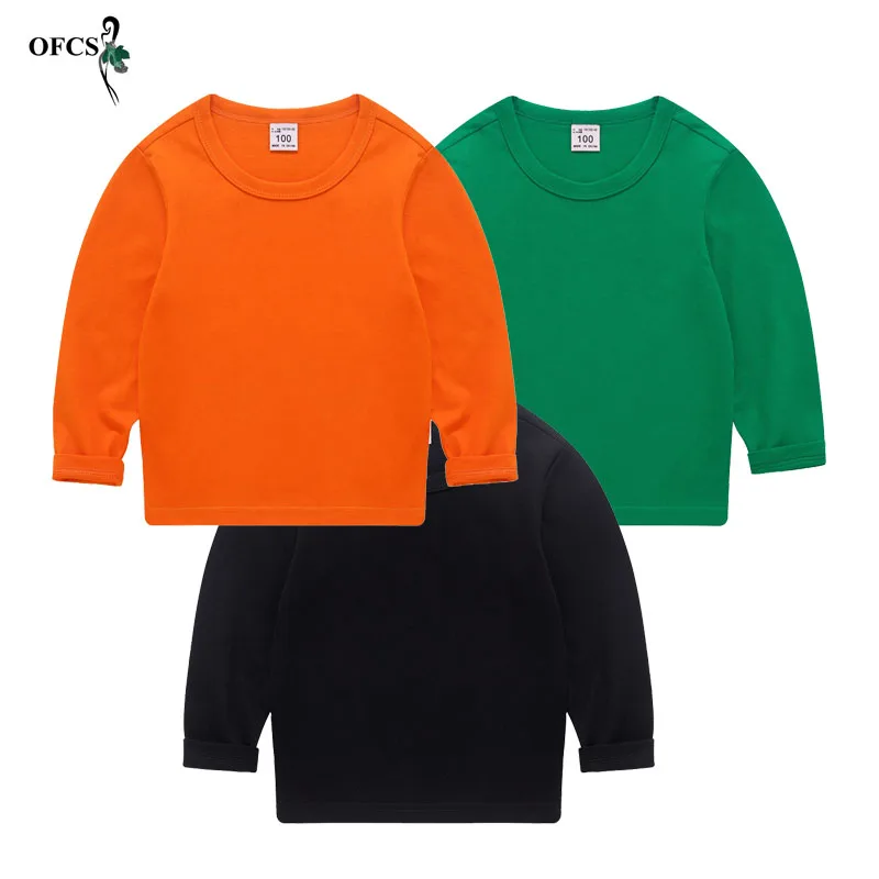 24M-12T Unisex Spring T-shirts Boy Girl Full O-Neck 100% Cotton Children Clothing Toddler Solid Shirts Leisure Hot Kids Tees Top
24M-12T Unisex Spring T-shirts Boy Girl Full O-Neck 100% Cotton Children Clothing Toddler Solid Shirts Leisure Hot Kids Tees Top