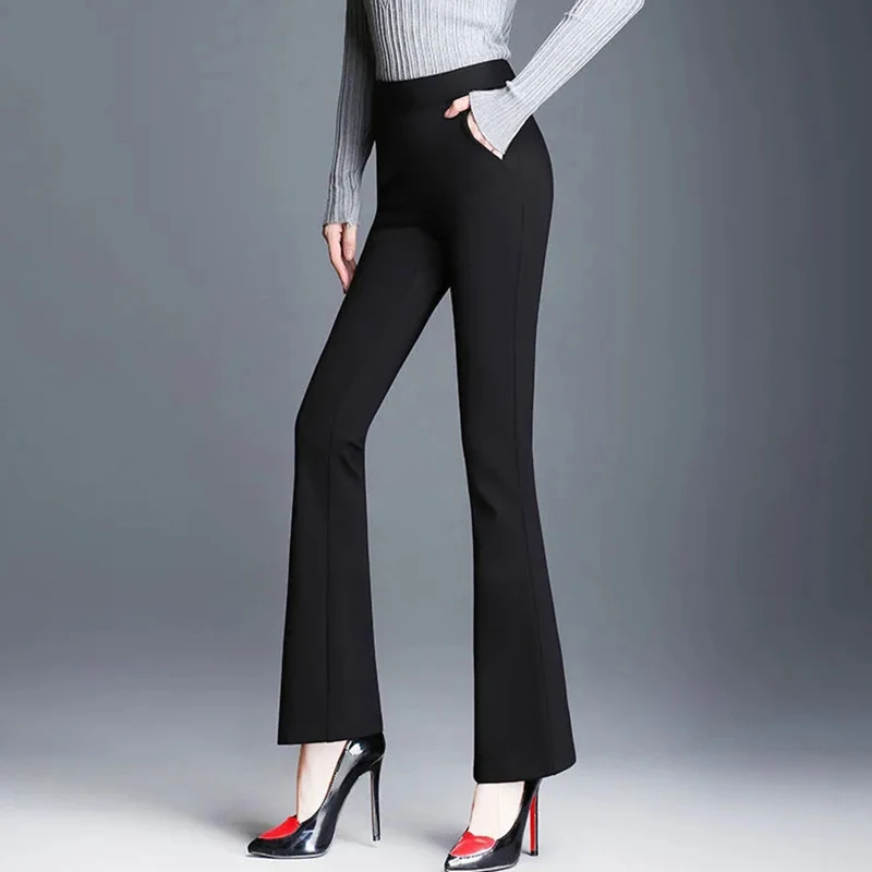 Spring Summer Women Flare Pants Large Size S-3XL Loose Casual Trousers Korean High Waist Office Wear Female Leggings Mujer
Spring Summer Women Flare Pants Large Size S-3XL Loose Casual Trousers Korean High Waist Office Wear Female Leggings Mujer