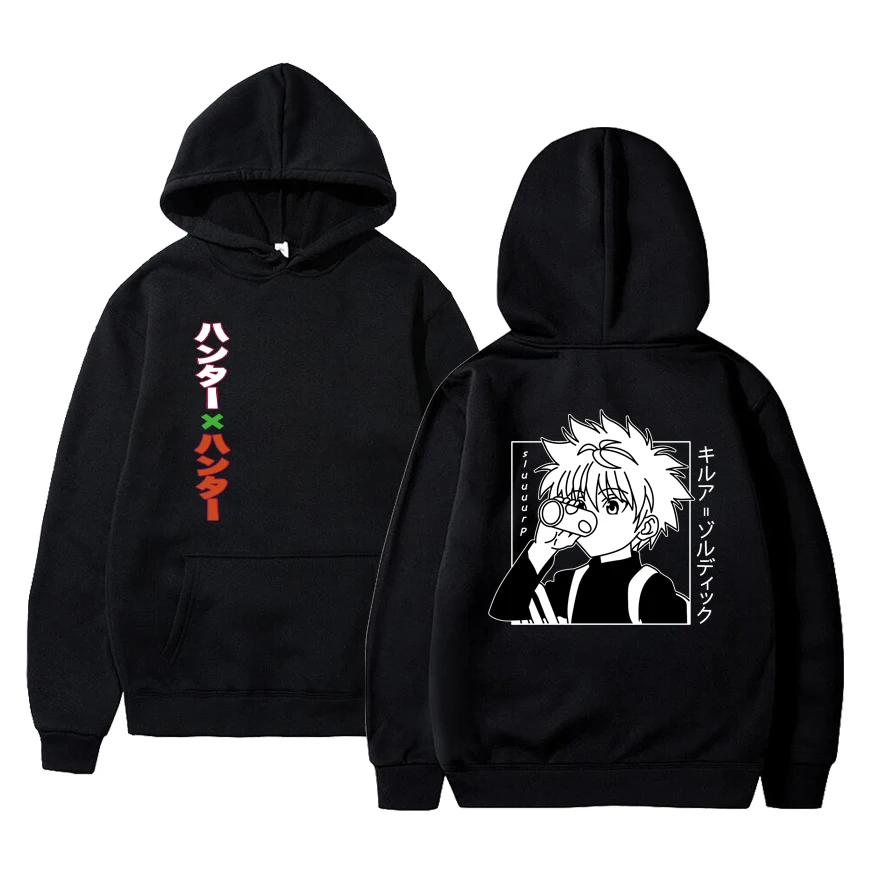 Cute Mens Hoodies Hunter X Hunter Men Women Pullovers Hoodies Sweatshirts Killua Zoldyck Hisoka 90s Anime Hoody Streetwear Tops
Cute Mens Hoodies Hunter X Hunter Men Women Pullovers Hoodies Sweatshirts Killua Zoldyck Hisoka 90s Anime Hoody Streetwear Tops