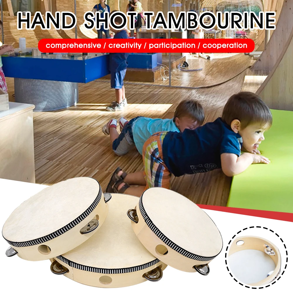 2Pcs 6"/8"/10" Tambourine Wood Handheld Drum Percussion Musical Instrument For Party Dancing Games Gift For Kids Adults Friends
2Pcs 6"/8"/10" Tambourine Wood Handheld Drum Percussion Musical Instrument For Party Dancing Games Gift For Kids Adults Friends