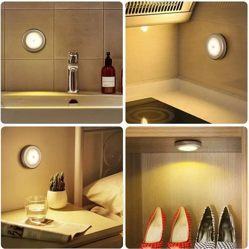 Smart 6 LED Human Body Induction Lamp Bedroom Bedside Light Cabinet Creative Light Magnetic Night Night Corridor Light Home T9L6
Smart 6 LED Human Body Induction Lamp Bedroom Bedside Light Cabinet Creative Light Magnetic Night Night Corridor Light Home T9L6