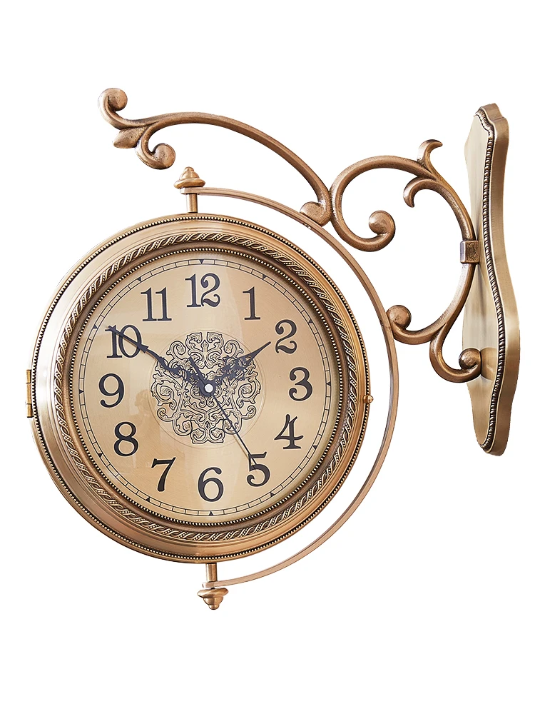 Copper Luxury Art Wall Clock Double-sided Large Digital Wall Clock Modern Design Relogio De Parede Home Decorations OO50WC
Copper Luxury Art Wall Clock Double-sided Large Digital Wall Clock Modern Design Relogio De Parede Home Decorations OO50WC