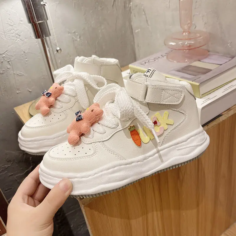 Autumn 2021 new high top small white shoes women's thick soled casual board shoes doll Korean version online Red trend
Autumn 2021 new high top small white shoes women's thick soled casual board shoes doll Korean version online Red trend