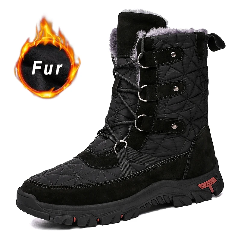 Winter New Men Snow Boots High Quality Outdoor Fashion Casual Sports Shoes High-top Warm Cotton Trend Men's Shoes 38-48
Winter New Men Snow Boots High Quality Outdoor Fashion Casual Sports Shoes High-top Warm Cotton Trend Men's Shoes 38-48