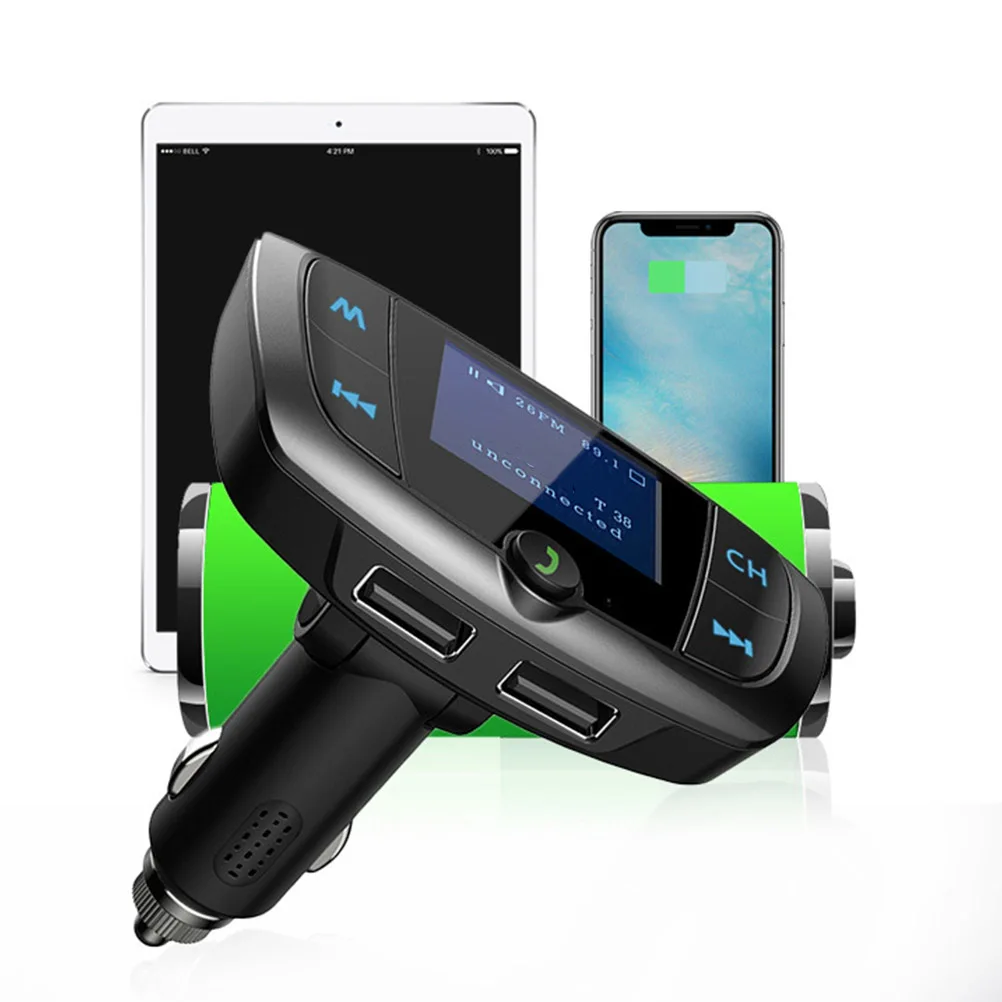 Автомобильное зарядное устройство с двумя USB портами 1 шт.|MP3-плеер для авто| |