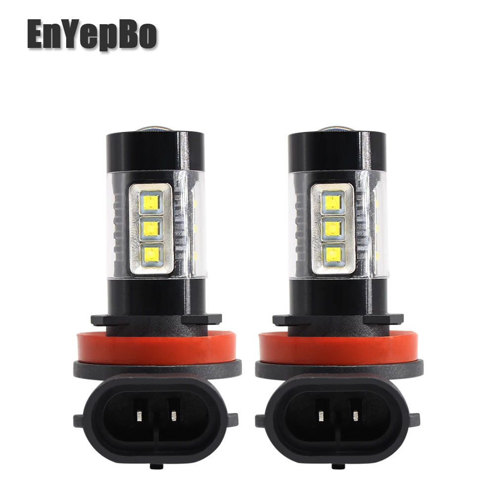 2x Led CanBus H8 H11 Автомобильная противотуманная фара 9005 HB3 9006 HB4 сигнальная лампа