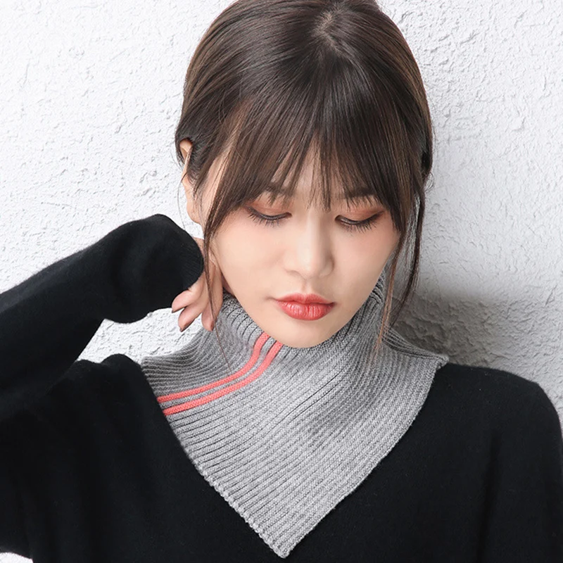 Winter Cashmere Fake Collar Unisex Protective Cervical Spine Thicken Warm Wool Knitted Stretch Striped Pointed Scarf Bib F30
Winter Cashmere Fake Collar Unisex Protective Cervical Spine Thicken Warm Wool Knitted Stretch Striped Pointed Scarf Bib F30