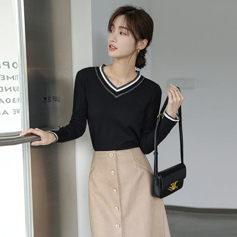 Женские Вязаные Пуловеры, свитеры, новинка 2021, Осенние шерстяные смешанные с длинным рукавом и V-образным вырезом, Повседневные Легкие шелко...
Женские Вязаные Пуловеры, свитеры, новинка 2021, Осенние шерстяные смешанные с длинным рукавом и V-образным вырезом, Повседневные Легкие шелко...