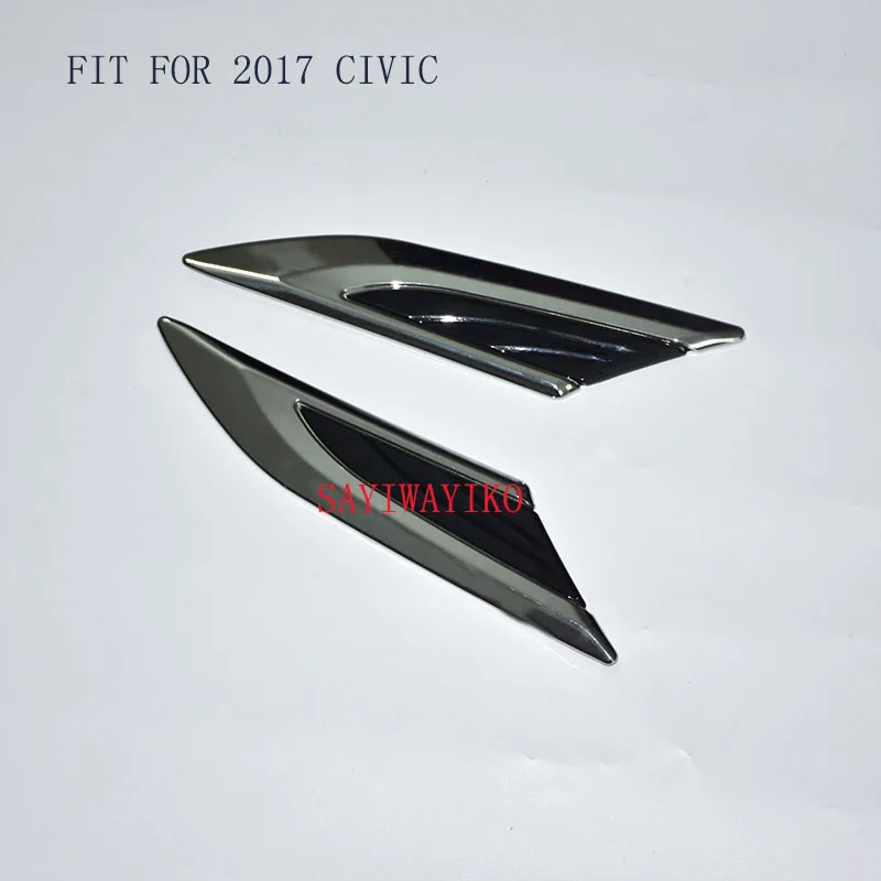 CAR STYLING 2 x Side Body Marker Fender Air Wing Vent Trims matte black Trim Pattern FIT For Honda Civic 2016 2017 2018 10th
CAR STYLING 2 x Side Body Marker Fender Air Wing Vent Trims matte black Trim Pattern FIT For Honda Civic 2016 2017 2018 10th