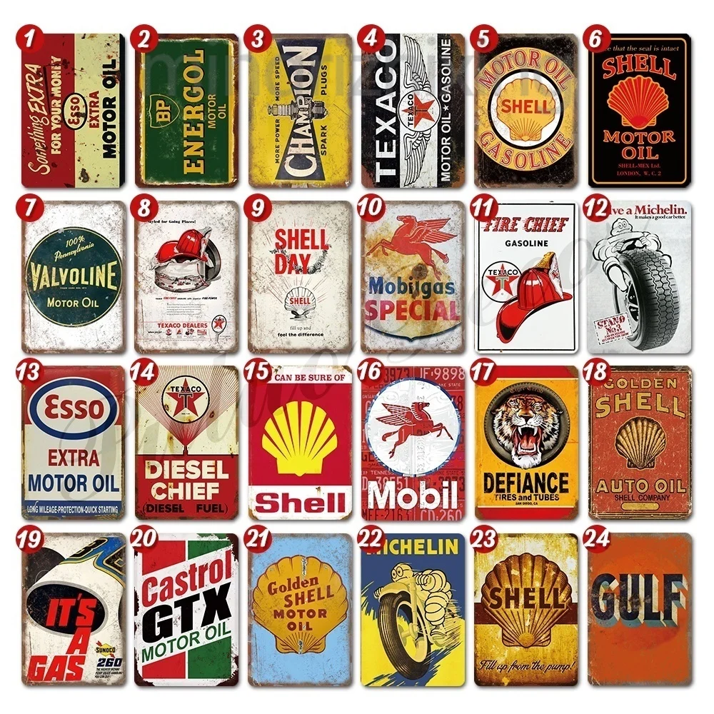 2020 newest Motor Oil Gasoline Signs Vintage and Retro Metal Tin Signs Garage Wall Decor
2020 newest Motor Oil Gasoline Signs Vintage and Retro Metal Tin Signs Garage Wall Decor