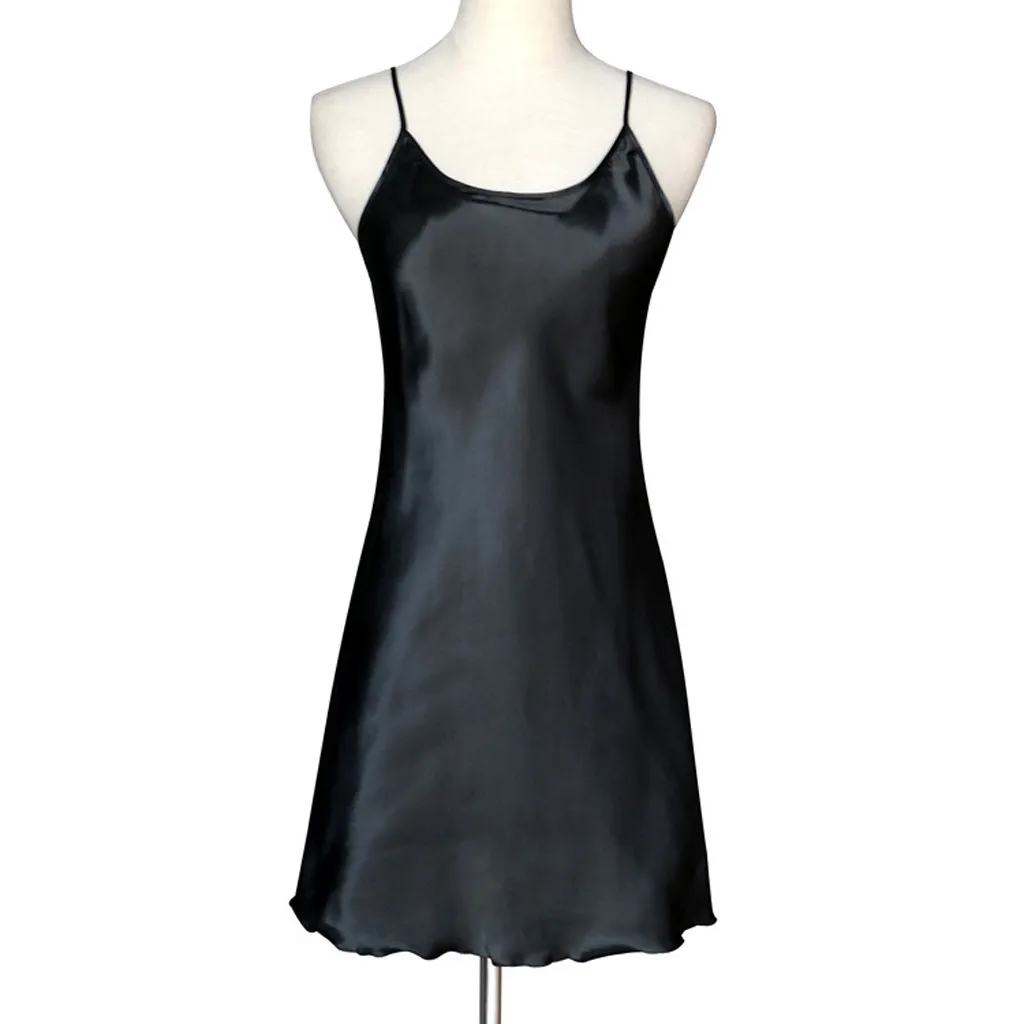Sexy Nightdress Sleepwear Women Lingerie Silk Satin Nightie Nightgown Female Plus Size Sleeveless Sling Nightwear Home Dress
Sexy Nightdress Sleepwear Women Lingerie Silk Satin Nightie Nightgown Female Plus Size Sleeveless Sling Nightwear Home Dress