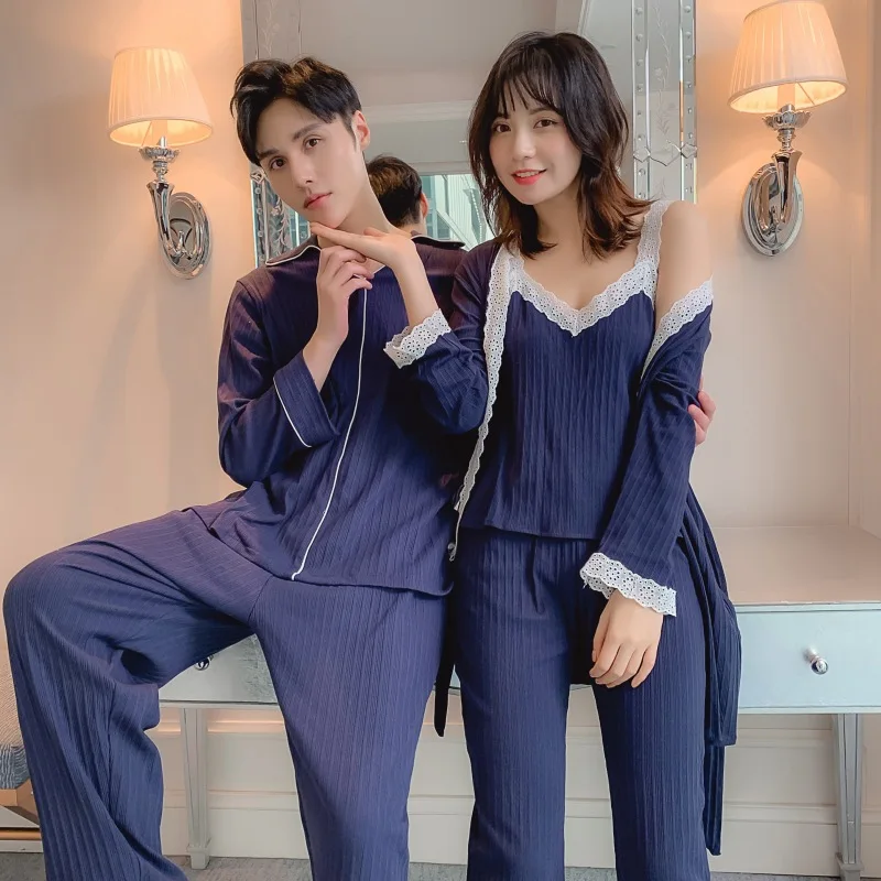 Autumn/Winter Lovely 100% Cotton Pajama Set For Ladies Three Pieces Men Can Wear Oversize Clothes Casual Home Clothing Пижам
Autumn/Winter Lovely 100% Cotton Pajama Set For Ladies Three Pieces Men Can Wear Oversize Clothes Casual Home Clothing Пижам