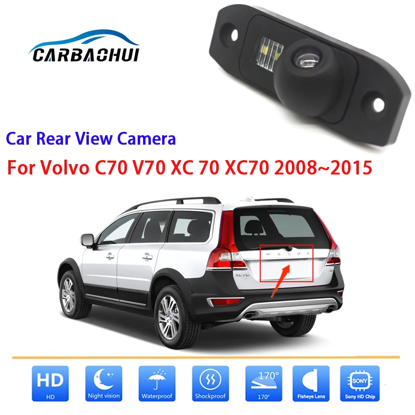 

Car Rear View Reverse Backup CCD HD Camera For Volvo C70 V70 XC 70 XC70 2008 2009 2010 2011 2012 2013 2014 2015 high quality RCA