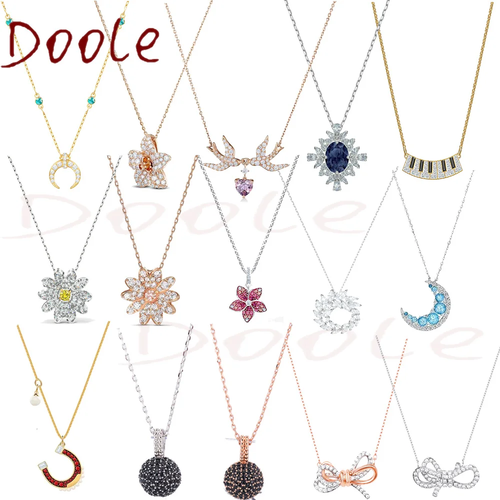 Fashion Jewelry High Quality SWA1:1, Charm Simple Bowknot Small Daisy Flower Moon Horseshoe Piano Leaf Crystal Female Necklace
Fashion Jewelry High Quality SWA1:1, Charm Simple Bowknot Small Daisy Flower Moon Horseshoe Piano Leaf Crystal Female Necklace