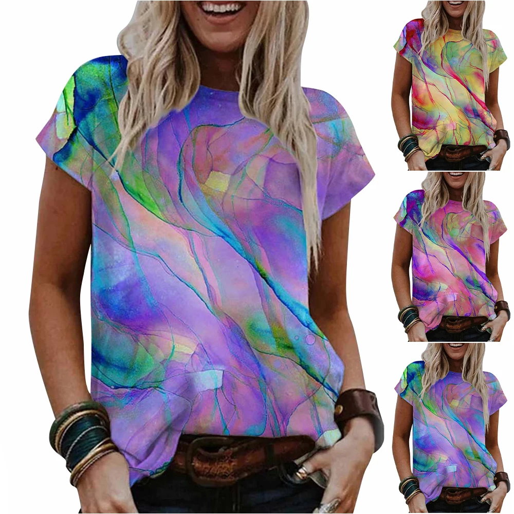 VICABO Tees Women's Fashion Summer 2021 Digital Printed Short Sleeves O-neck Tank Casual Tees Large Size T-shirts Women Tops
VICABO Tees Women's Fashion Summer 2021 Digital Printed Short Sleeves O-neck Tank Casual Tees Large Size T-shirts Women Tops