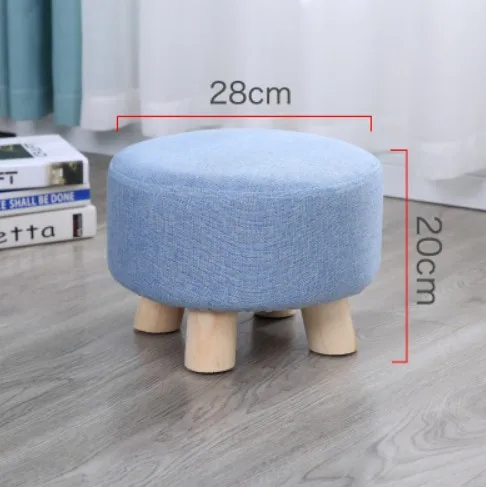 Wooden Stool Chair Upholstered Cushion Stool Footstool Nordic Round Stool Wooden Leg 28x20cm Small Sofa Ottoman 4 Legs B589
Wooden Stool Chair Upholstered Cushion Stool Footstool Nordic Round Stool Wooden Leg 28x20cm Small Sofa Ottoman 4 Legs B589