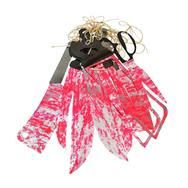 1 Set Horror Blood Knives Cut Off Hand Feet Paper Banner Halloween Decoration DIY Home Room Bar Festival Event Party Supplies
1 Set Horror Blood Knives Cut Off Hand Feet Paper Banner Halloween Decoration DIY Home Room Bar Festival Event Party Supplies