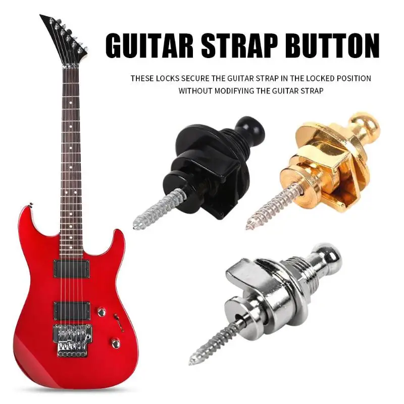 Alloy Copper Electric Guitar Strap Lock Button Anti-slip Belt Locks Nails Musical Instruments Accessories for Bass Guitar 
Alloy Copper Electric Guitar Strap Lock Button Anti-slip Belt Locks Nails Musical Instruments Accessories for Bass Guitar