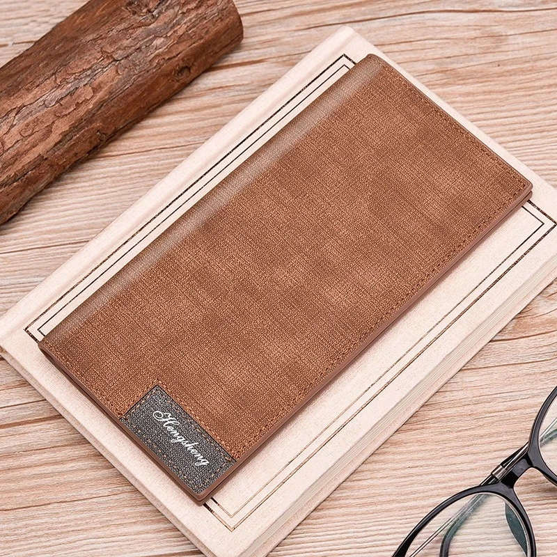 Мужские кошельки, длинный Стильный дизайнерский тонкий мужской кошелек, брендовый мужской бумажник, винтажный клатч коричневого цвета
Мужские кошельки, длинный Стильный дизайнерский тонкий мужской кошелек, брендовый мужской бумажник, винтажный клатч коричневого цвета